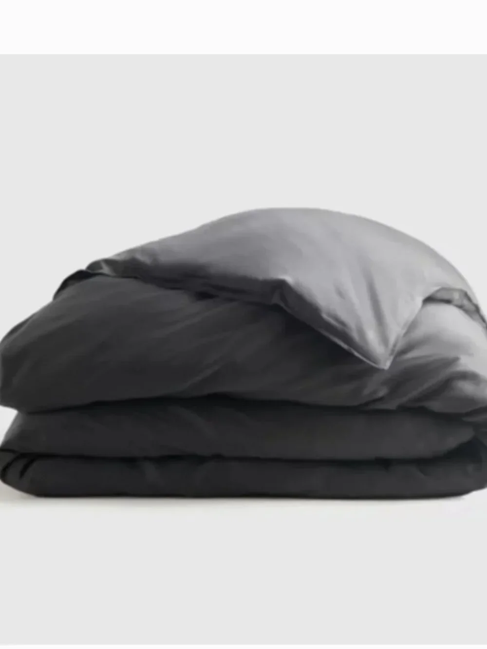 New! Quince Bamboo King Duvet Cover in Charcoal Grey